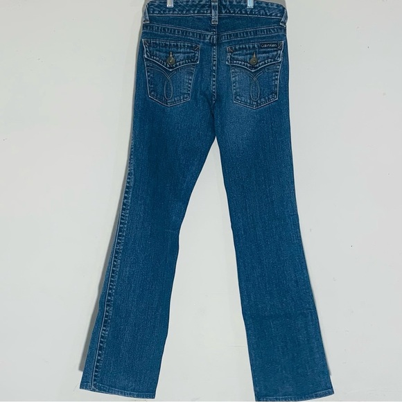 Calvin Klein Classic Blue Women's Straight Leg Jeans SZ 6 - Picture 3 of 11